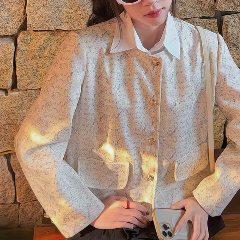    Có BIG SIZE   Áo dạ LOANG VÂN TIÊU dày dặn 2 lớp khuy by Samhyewear 