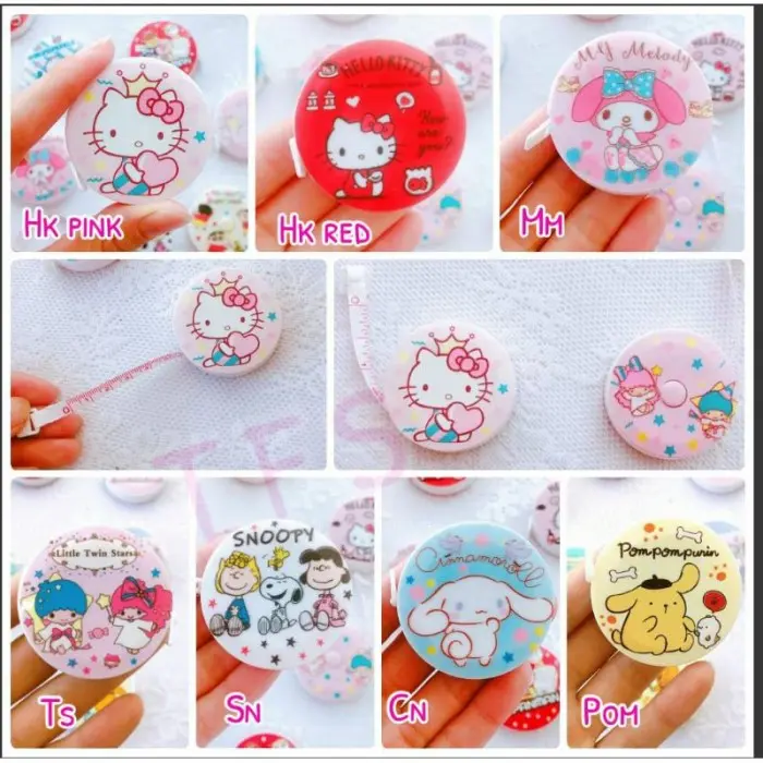 meteran hello kitty / my melody / little twinstar /meteran sanrio 2