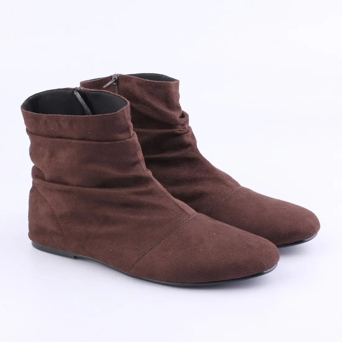 sepatu boots wanita termurah, sepatu boots korea, sepatu flat boots cantik YE091