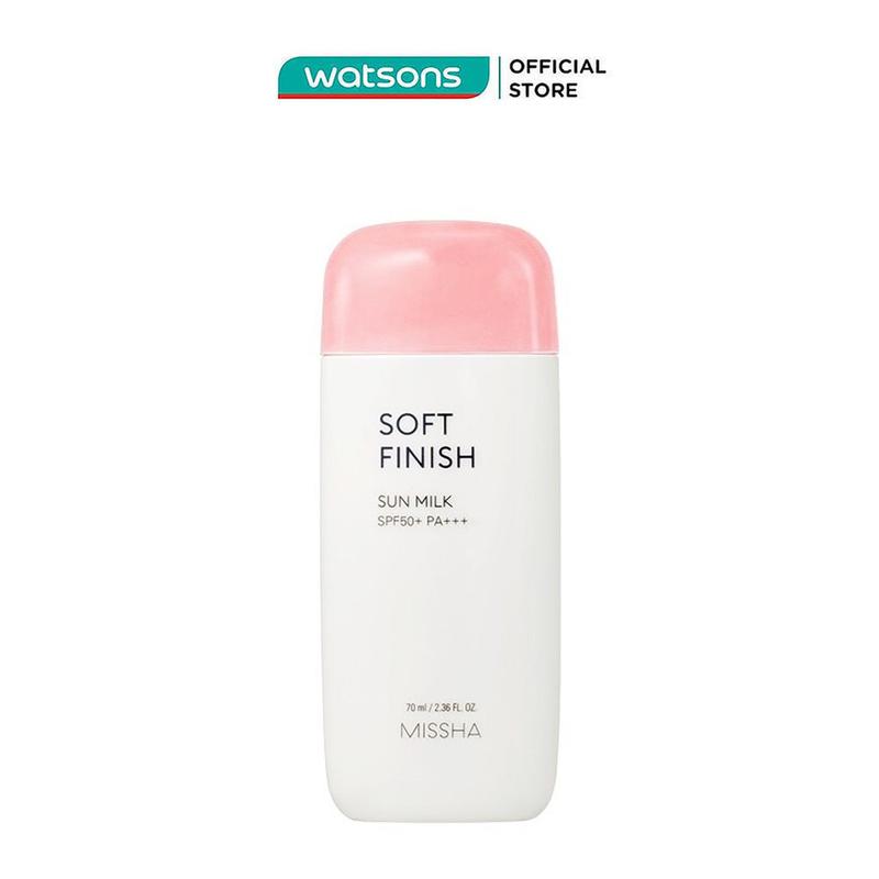 Missha Sữa chống nắng Soft Finish Sun Milk SPF50+ PA+++ 70ml