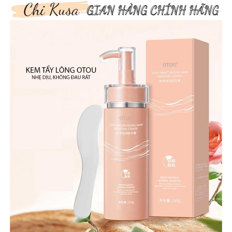 [Che Tên] Kem Tẩy Lông OTOU Tẩy Sạch Lông Tay, Chân, Nách, Bikini  An Toàn Không Kích Ứng 100g 0