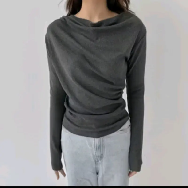 APRIL TOP |  Atasan Knit  Wanita Korean Top Baju Knit Wanita Lengan Panjang Basic Long Sleeve Standar Rib 8