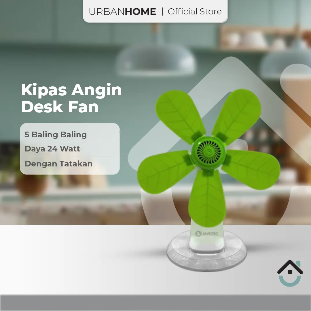 URBAN HOME Kipas Angin Jepit 3 in 1 (Dinding, Duduk, Jepit) / Mini Fan Jepit 24W / Kipas Angin Mini