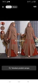 Product Review of Malmira - Gamis Syari Wanita Muslim Bahan Ceruty Babydoll Set Khimar Dua Layer terbaru Manset Panjang Dress Mewah Ceruti from H**y W**i 0