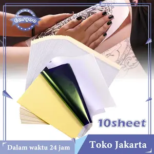 Isi 10 Kertas Transfer Tattoo Kertas Karbon Tatto Lertas Tranfer Tato Item penjualan panas