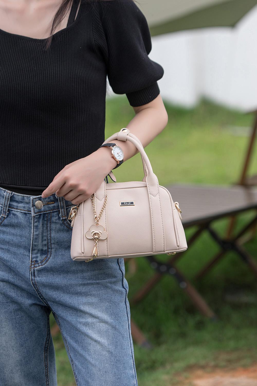 En-ji Musan Handbag - Cream