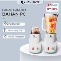 Gambar [kokopanci]HAN RIVER Blender PREMIUM 2 IN1 KAPASITAS tinggi 1L double cup 250watt juicer - Putih dari HANRIVER Kota Tangerang 1 Tokopedia