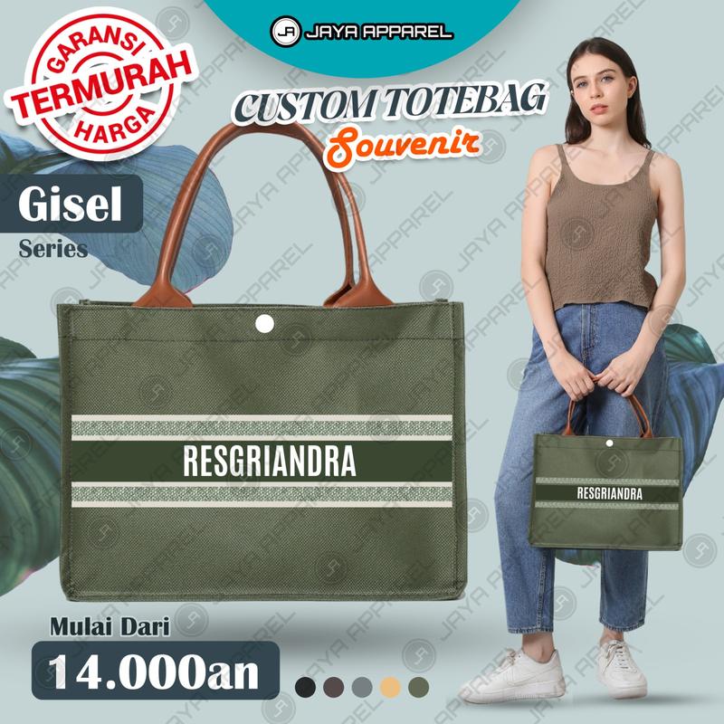 Product Introduction of Tas Sovenir Nikah-Tas Sovenir Ulangtahun-Tas Seminar-Tas Arisan-Totebag-Gisel-LOTUS Hijau 1