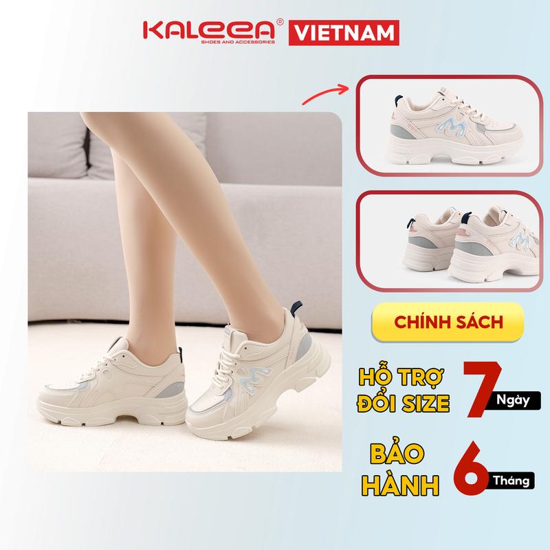 KALEEA T154 - Giày Thể Thao, Giày Sneaker Nữ Độn Đế Thoáng Khí Thoải Mái Cao 5cm