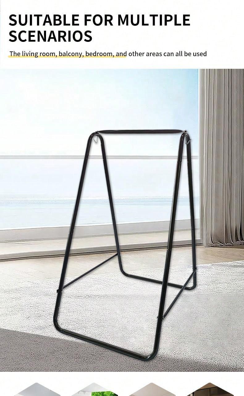 Product Introduction of A multi-functional courtyard outdoor indoor family lifting chair bracket iron material suitable for swing chair and lifting chair use removable, small volume convenient storage 1