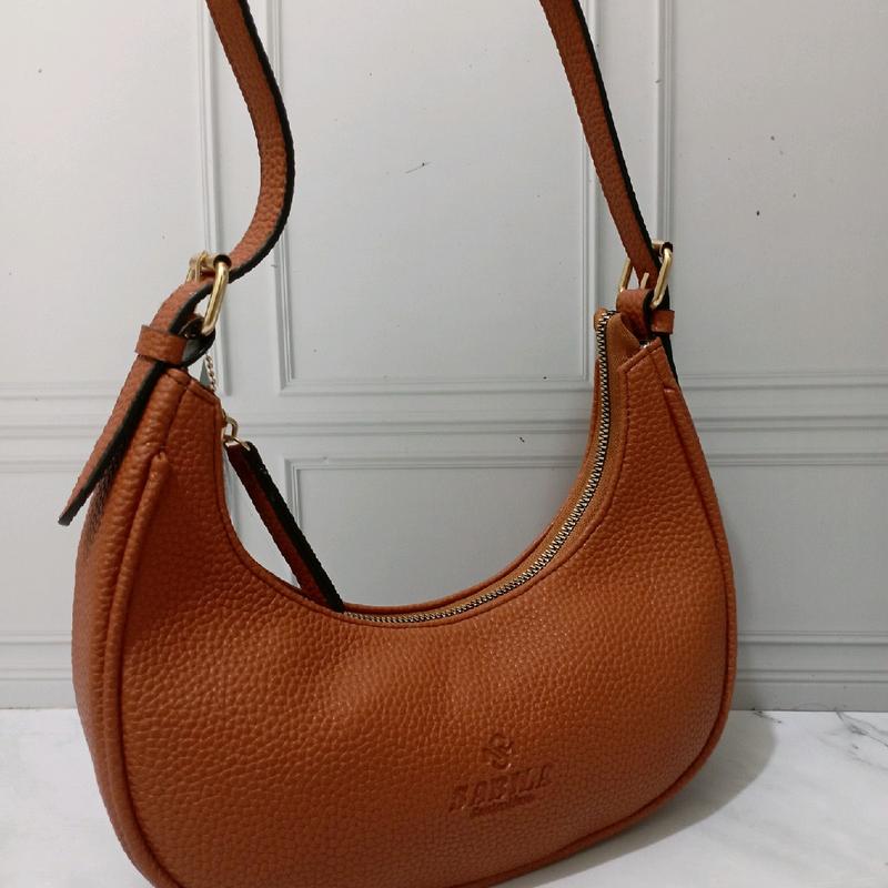 TAS WANITA bulan sabit bahan kulit jeruk Selempang 4