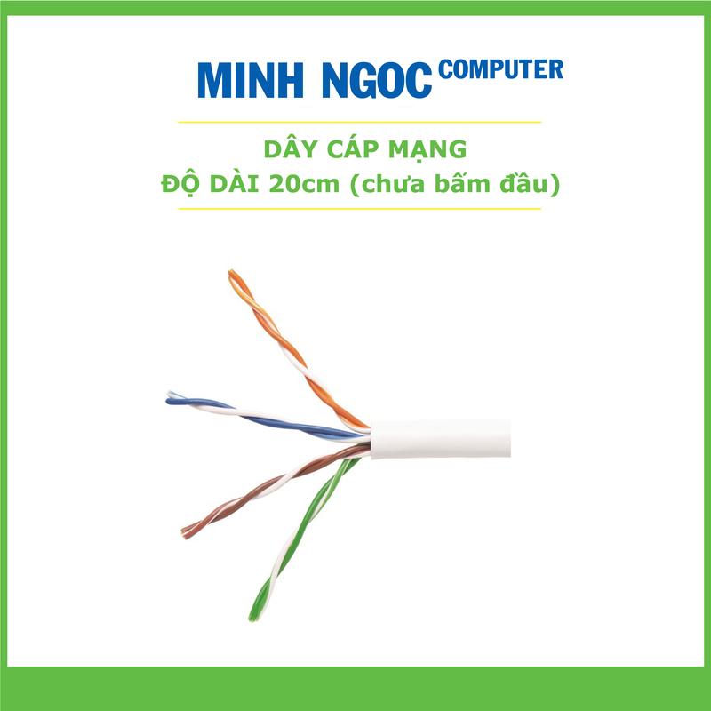 Dây cáp mạng | Cat5e độ dài 20cm | Chưa bấm 2 đầu