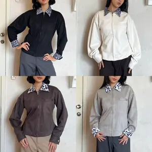 Bling It On - Cruella Suede Animal Pattern Collar Jacket - Jaket Autmn Collection