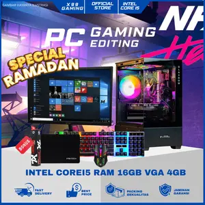 PC GAMING I5 | RAM 16GB | VGA 4GB | SSD 128GB | HDD 500GB | LED 19INCH