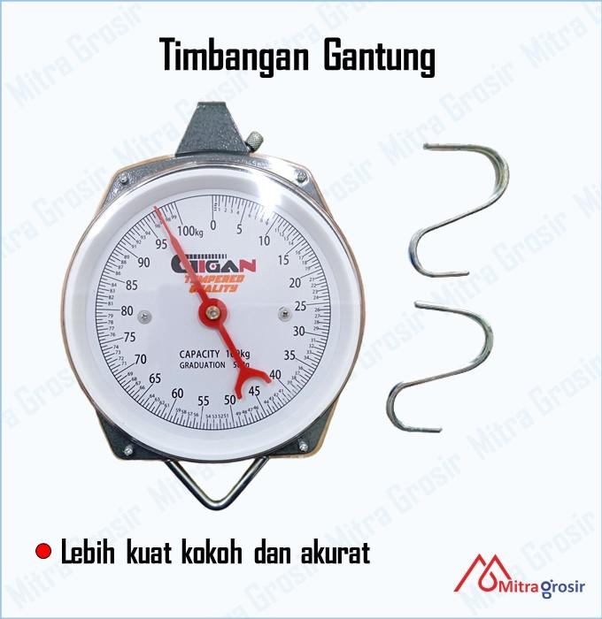 Timbangan Gantung 100kg Alat Timbang Dapur Hanging Scale Buah Sayur Loundry Beras Original Murah Kitchenware 2