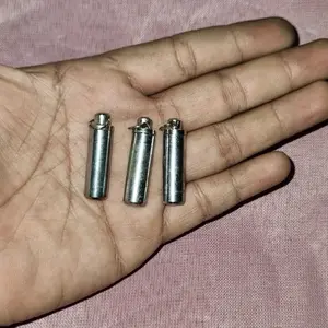 Hiasan dan Hobi Kalung Liontin Tabung Kuningan Crom