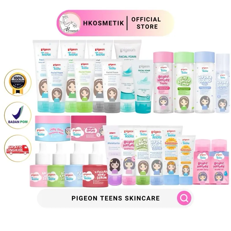 Pigeon Teens Facial Foam & Moisturizer - ￼PIGEON TEENS Facial Foam / Daily Facial Foam / Anti Acne Facial Foam / Oil Control Facial Foam