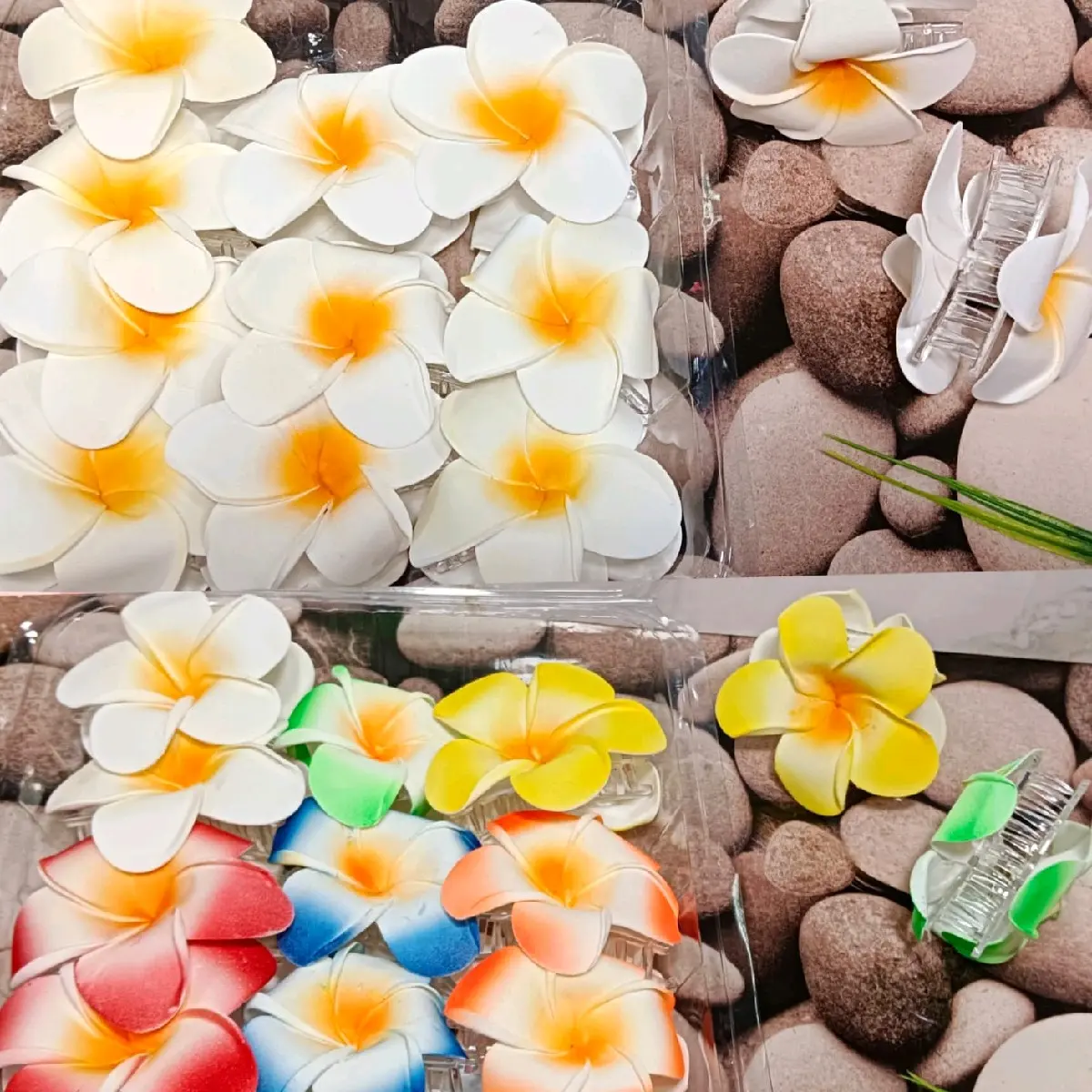 12pcs Jepit Kamboja / Jepit Rambut Kamboja / Jepit Bunga Kamboja