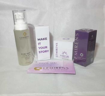 Product Review of Paket Perawatan Kulit Wajah Lengkap Lemirens - Serum Firming, Sunsecure Tinted, Facial Wash, & Essence Malam from w**a 0