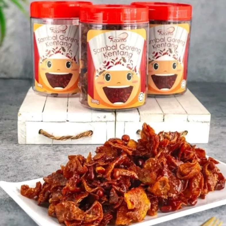 SAMBAL GORENG KENTANG SNACKS 330GM snack attack Dried crispy potato snacks