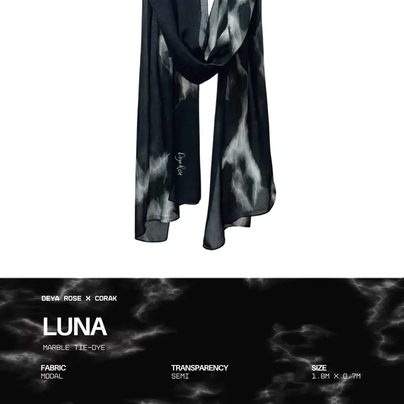 Deya Rose Printed Modal Hijab Shawl