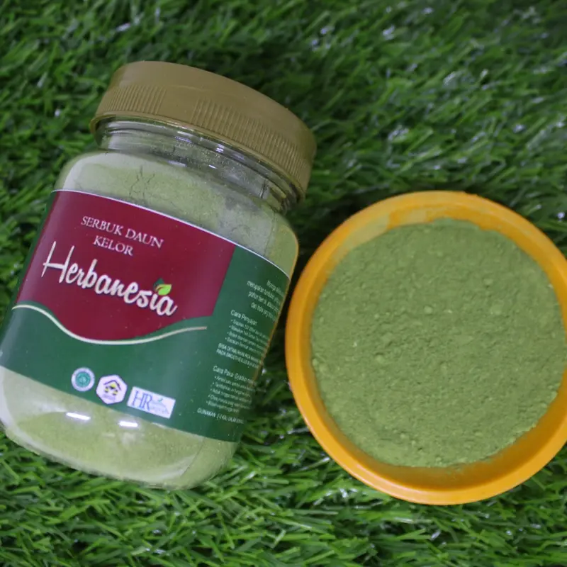 Masker Wajah  Berjerawat Bubuk daun kelor Masker jerawat dan Masker bubuk organik - Moringa powder  - Bubuk kelor  - Moringa acne Wajah Muka Memutihkan Perawatan 2