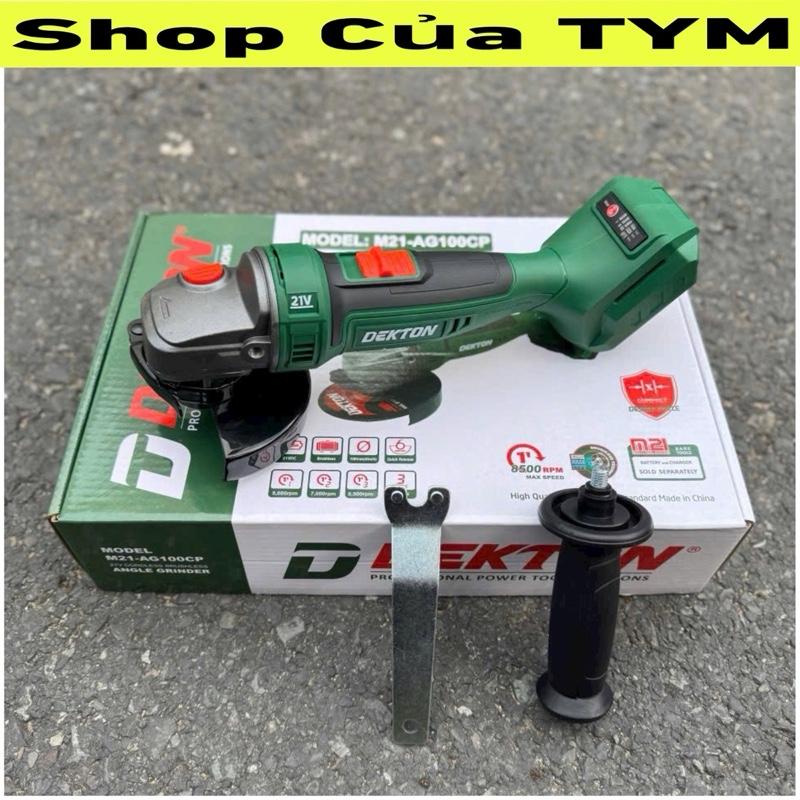 Máy mài góc pin 21V nhỏ gọn Dekton M21-AG100CP - tốc 8500rpm - motor brushles - chân pin phổ thông - chính hãng