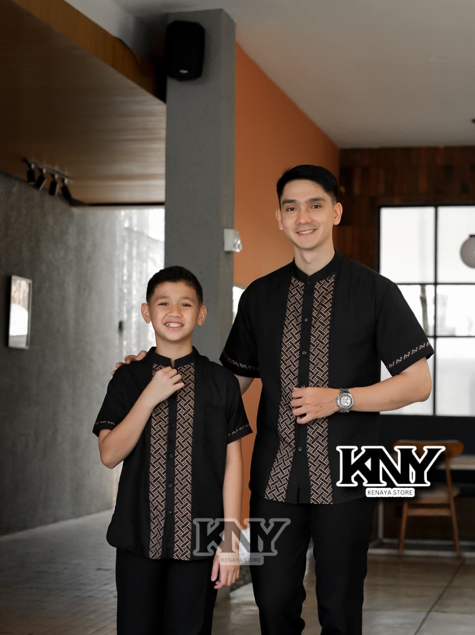 Baju Koko Couple Lengan Pendek Ayah Anak  Bahan katun toyobo import  Size M L XL XXL