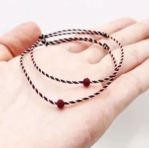 Gelang Couple Tridatu Batu Merah Akrilik Bracelets Aksesoris gelang Tali Pria dan Wanita gelang tridatu bali asli