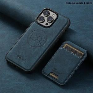Funda de piel con tapa y soporte magnético vintage para teléfono, con porta tarjetas, cubierta protectora para teléfono, accesorios para teléfono compatibles con iPhone 17 16 15 14 Plus 13 12 Pro Max Plus Air, Casing