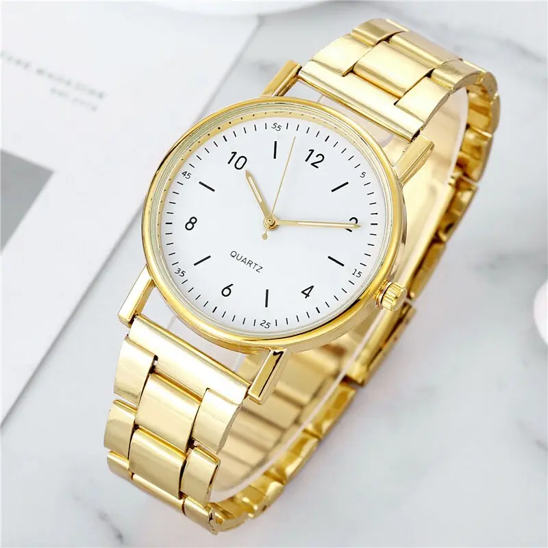 Ladies Watch/Rose Quartz Watch/Steel Strap Casual Watch Luminous Watch
