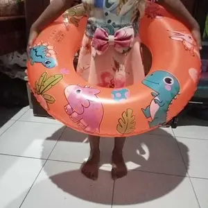 Pelampung ban renang anak dan dewasa motif kartun Outdoor