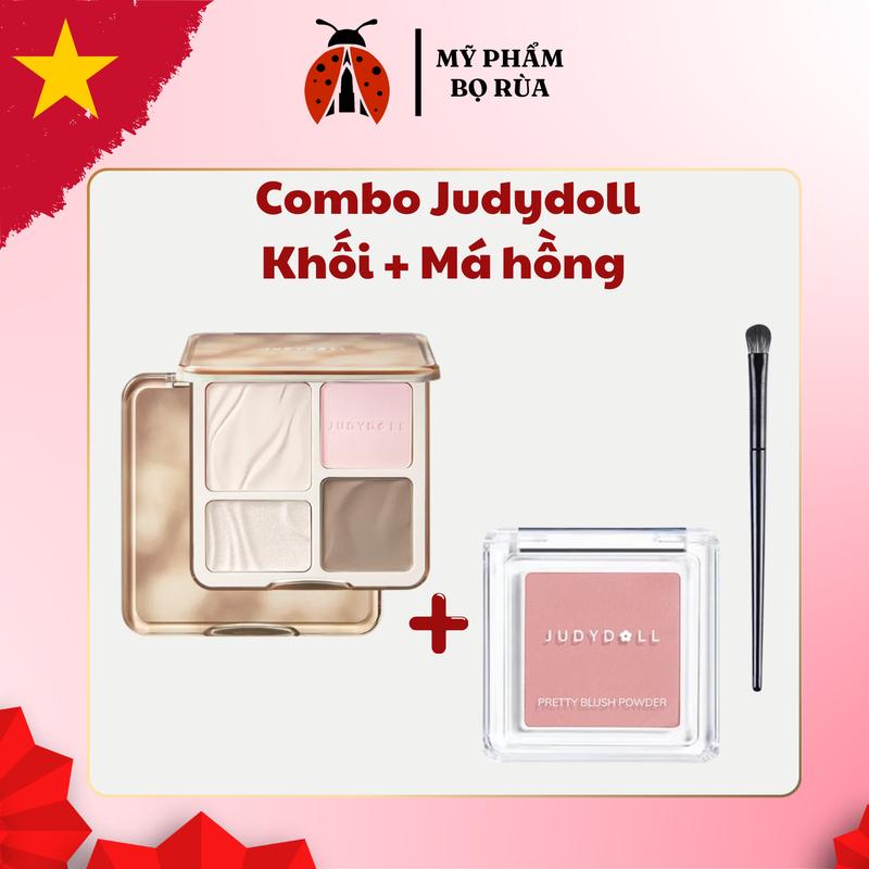 Combo Bảng phấn khối JUDYDOLL Má hồng JUDYDOLL siêu tiết kiệm mới