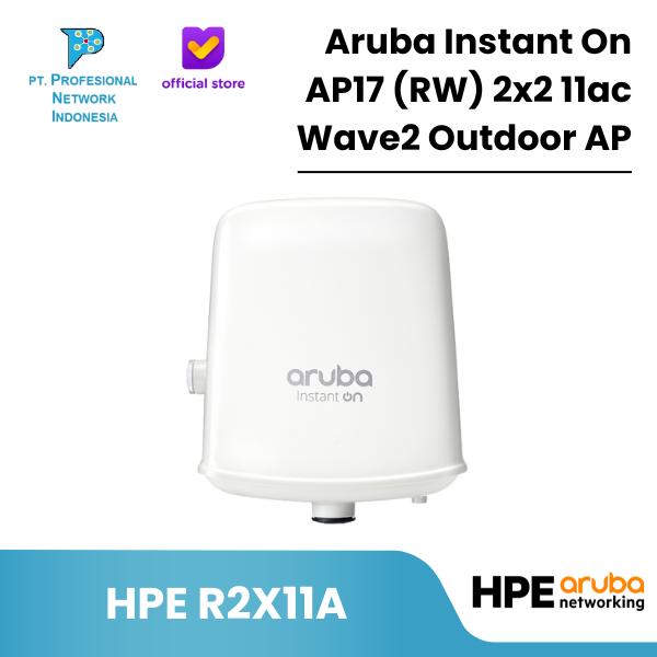 Gambar HPE R2X11A Aruba Instant On AP17 (RW) 2x2 11ac Wave2 Outdoor AP dari Profesional Network Kota Administrasi Jakarta Pusat Tokopedia