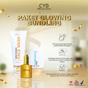 Paket Glowing Bundling - Mencerahkan & Memperbaiki Skin Barrier - Brightening Face Wash + Xpert Serum + Calming Moist