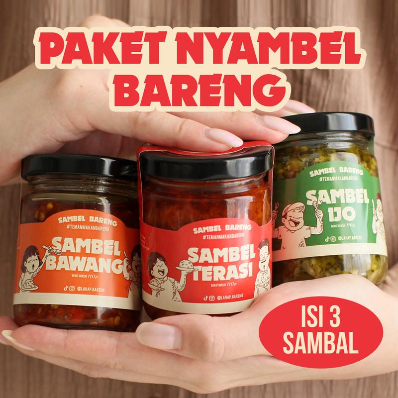 Paket Nyambel Bareng 3 Sambel Bawang / Sambel Terasi / Sambel Ijo Sambal Food 0