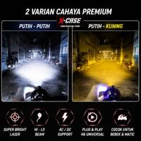 Gambar X-Case Lampu Utama Led H6 M5 Laser Motor Universal Beat Satria Ninja 150 SS Putih Kuning Senja Biru  Motorcycle - PUTIH/KUNING dari Xcase Indonesia Kota Administrasi Jakarta Barat 4 Tokopedia
