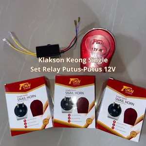 Paket Klakson Keong Single Set Relay Putus Putus 12V