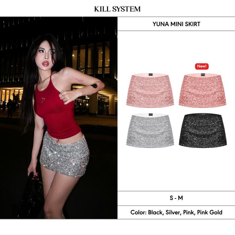 Chân váy kim sa cạp thấp tôn dáng Yuna - Killsystem