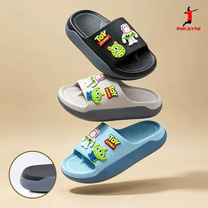 INKAYNI Toy Story Buzz Lightyear Alien Sandal Selop Anak Laki-laki Terbaru 2026 Anti Selip Tidak Lecet Kaki Sol Anti Aus Elastis Empuk Ringan Anti Bau Tahan Lama Ukuran 24-35 COD