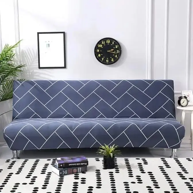 Elastic Cover Sofa Bed Size: M n L / Penutup Sarung Sofa Bed Pattern Modern Menarik 1