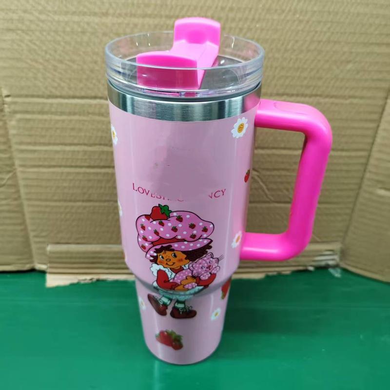 Product Introduction of New car thermos 304 stainless steel straw high-quality 40oz water cup large-capacity ice cup 3