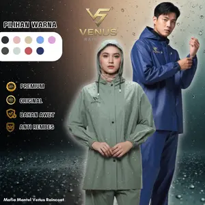 Jas Hujan Venus Best Seller | Anti Rembes, Jahitan Kuat | Setelan Jaket Celana Premium | Nyaman untuk Aktivitas Harian
