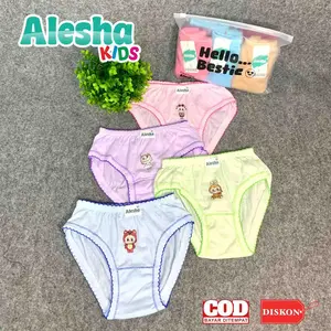 ALESHA CELANA DALAM Anak Perempuan Kriwil Karakter Nyaman Lembut Bisa COD