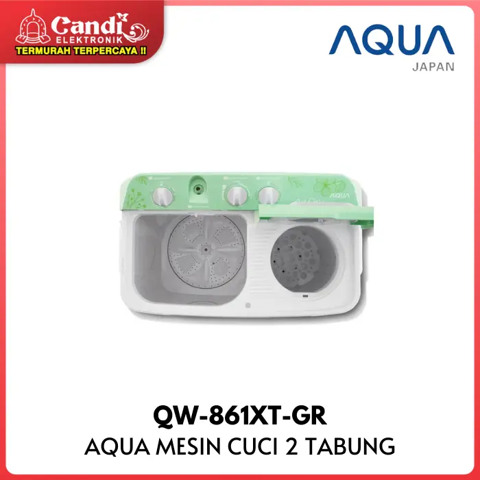 AQUA MESIN CUCI QW-861XT-GR TWIN TUB 8 KG 2 TABUNG QW861XTGR QW 861XT GR 5