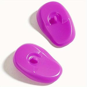Set de 2 piezas de orejeras de silicona para prevención de ingreso de agua, manga anticalor, tinte para cabello, permanente, protección auditiva para peluquería, salón y uso doméstico