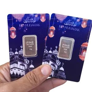 Perak Batangan Silverium  Edisi Eid Mubarak - Gramasi 3 gram