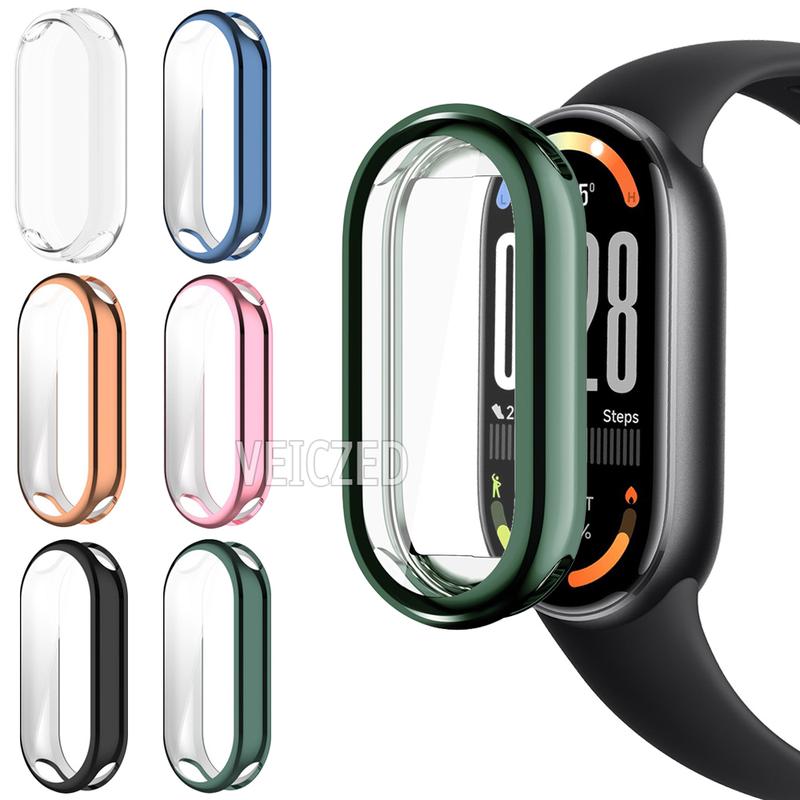 Bảo Vệ Màn Hình Ốp TPU Phụ Kiện Bao Phủ Toàn Bộ Dành Cho Xiaomi Smart Band 10 9 8 Mi Band 10 Ceramic Edition