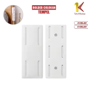 [COD] SK C246 Tempat Stop Kontak Gantungan Colokan Listrik Kait Tempel Meja Dinding Universal Plastik