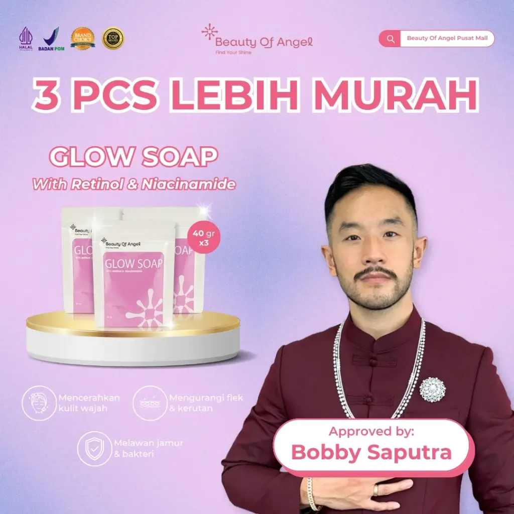 [RAMADHAN SALE] Beauty of angel Transparant Glow Soap With Retinol Niacinamide Original BPOM
